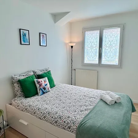 公寓 Duplex Le G - Reine Des Neiges 10 Min Paris 蒙泰夫兰