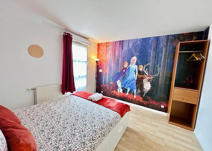 公寓 Duplex Le G - Reine Des Neiges 10 Min Paris 蒙泰夫兰