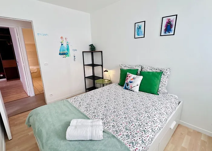 Duplex Le G - Reine Des Neiges 10 Min Paris 蒙泰夫兰